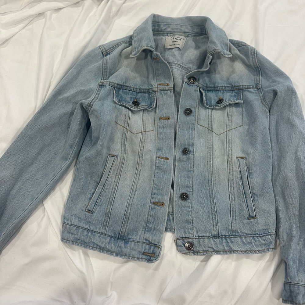 Love Tree Light Blue Jean Jacket